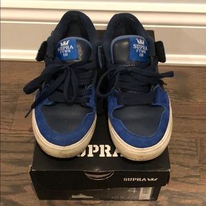 Supra Vaider Low, size big kids 4, Navy/Royal